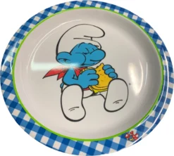 Les Schtroumpfs - Assiette Schtroumpf - 5 Pièces - Mélamine - 21,5 Cm