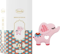Anneau De Dentition Biberoia® - Éléphant - Bébé - Anneau De Dentition Rafraîchissant - Anneau De Dentition - Jouets De Dentition - Jouets Bébé - Speelgoed De Jouets De Bain - Cadeau - Rose