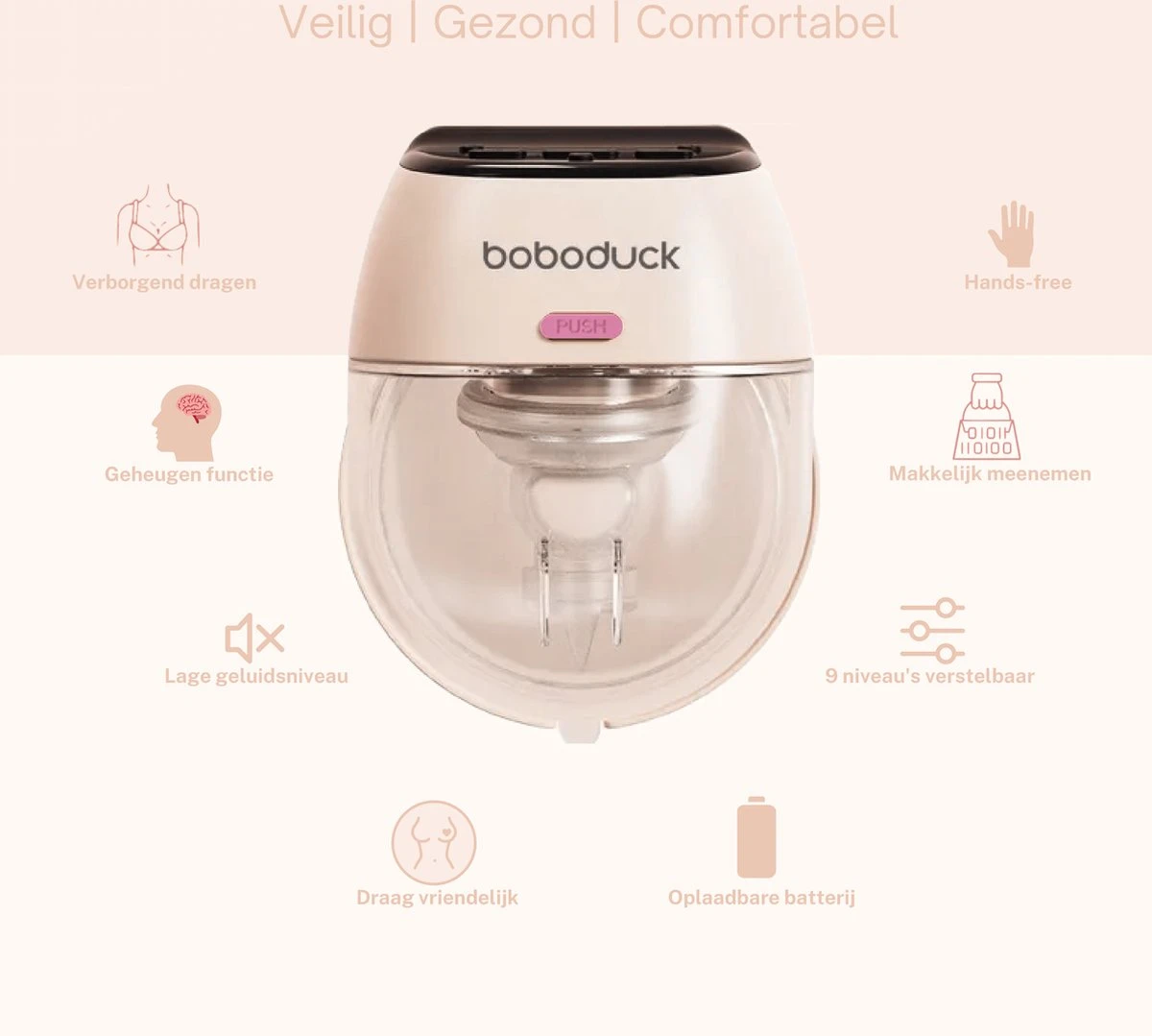 Tire-lait électrique Sans Fil - Mains Libres Et Portable - Sans BPA - 2 Pièces - Incl. 60 Sachets De Stockage De Lait Maternel Et Livre électronique Sur Allaitement 3 Tire-lait électrique Sans Fil - Mains Libres Et Portable - Sans BPA - 2 Pièces - Incl. 60 Sachets De Stockage De Lait Maternel Et Livre électronique Sur Allaitement – Image 3