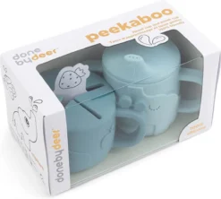 Ensemble Repas Done By Deer Peekaboo Avec Gobelet à Bec Et Gobelet à Goûter - Bleu -Bébé Soldes Boutique 1200x1079 5