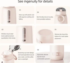 Handyworld - Chauffe-biberon - Chauffe-biberon - Chauffe-lait Portable Pour Bébé - Pour Voiture - Voyages - Chauffe- -Bébé Soldes Boutique 1200x1081 1