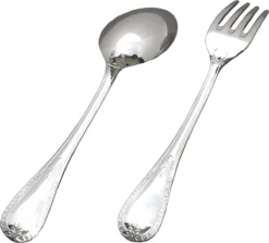 Daniel Crégut Set 2 Couverts Bébé 'Aiglon' - Métal Argenté - L 14,5 Cm