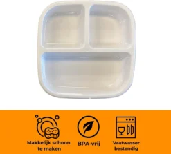 Deryan Quuby Microplaques Plaque Siliconen Avec Des Cuillères - Plaque Bébé - Le Blanc Service De Table Pour Les Enfants -Bébé Soldes Boutique 1200x1083