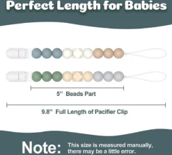 Attache-tétine Pour Garçon - Zinaps Paci Clip Holder Soothie Binkie Clips, Clip De Dentition En Siliconen Jouet Bébé Dummy Linen & Cases Dummy Clip Sootie For Bébé, Pack De 2 Clips De Support Pour Sucette (Vert Foncé, Gris Sarcelle) (WK 02129) -Bébé Soldes Boutique 1200x1085 2