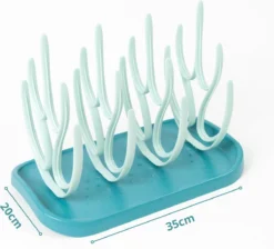 Flouer Etendoir Bouteilles - Etendoir Biberons Bébé - Etendoir Bouteilles Bébé - Rack - Etendoir Biberon - Blauw -Bébé Soldes Boutique 1200x1088