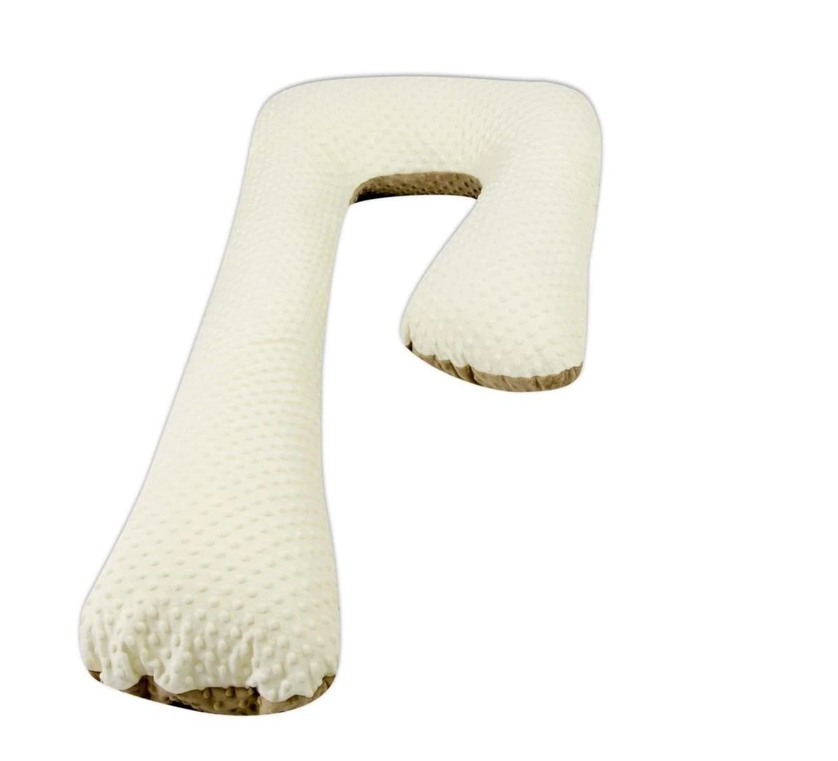 Coussin D'allaitement - Coussin De Grossesse - 100% Coton - 235 Cm - Cappuccino - Beige 3 Coussin D'allaitement - Coussin De Grossesse - 100% Coton - 235 Cm - Cappuccino - Beige – Image 3