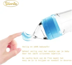 Anneau De Dentition Et Biberon Souple Avec Cuillère - Couverts Bébé / Couverts Pour Enfants - Cadeau Maternité - Baby Shower - Blauw -Bébé Soldes Boutique 1200x1089 22