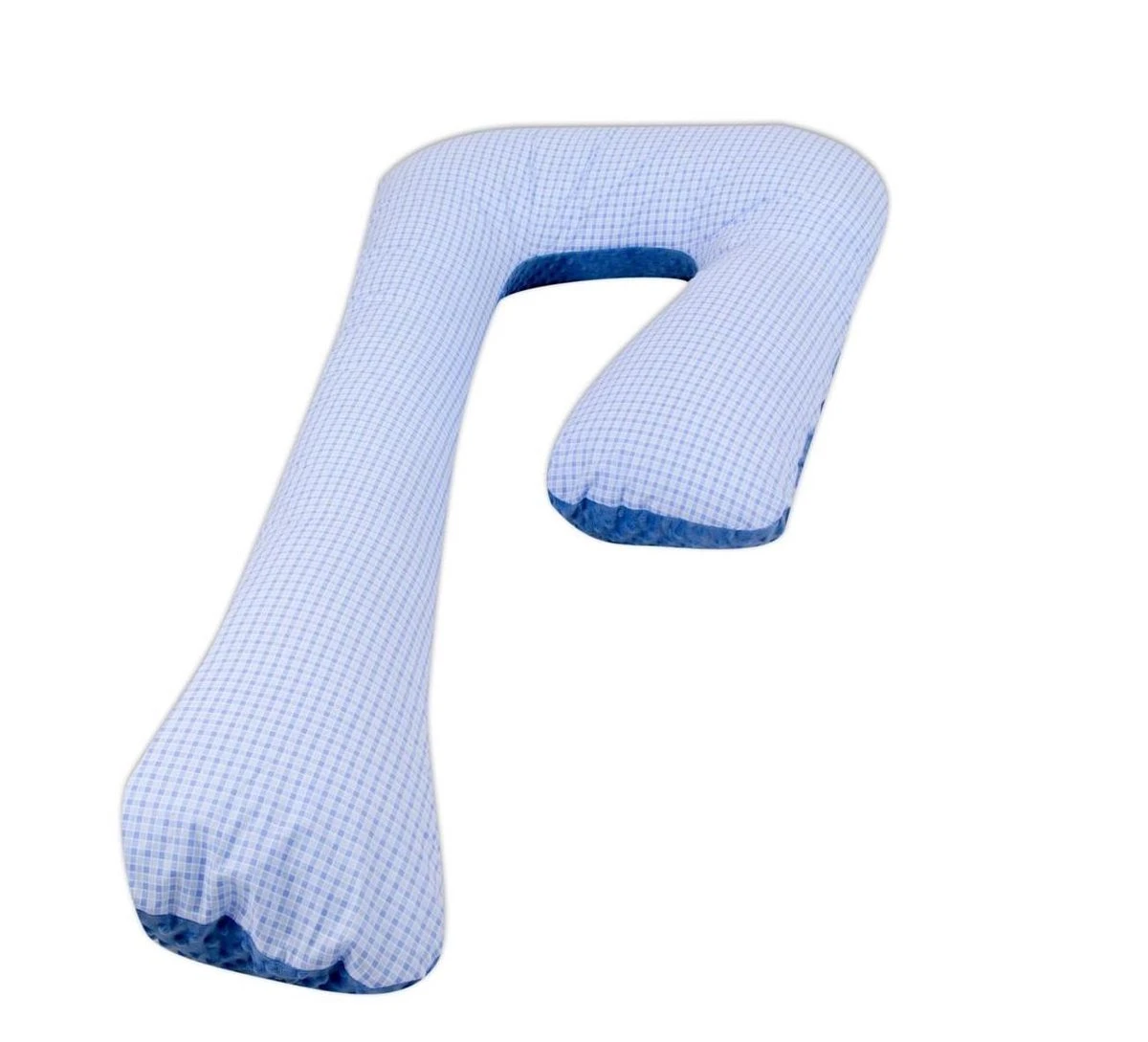 Oreiller D'allaitement / Oreillers De Grossesse | Forme C 240 Cm | Bleu Et Bleu Avec Des Diamants 3 Oreiller D'allaitement / Oreillers De Grossesse | Forme C 240 Cm | Bleu Et Bleu Avec Des Diamants – Image 3