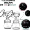 ForGoods® - Double électrique Tire - Lait - Pompe à Lait électrique Double - Tire-laits - Tire - Lait Automatique Double (rose) - Affichage Y Compris Les LED - L' Allaitement