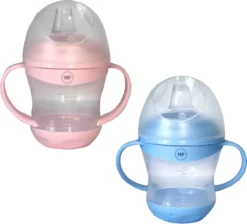 Produits Principaux - Ensemble De Gobelets à Bec Rose Et Bleu - Gobelet Bébé - Gobelets - 160ml Avec Anse