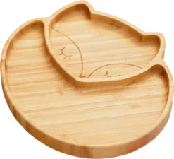 Assiette Bamboe Renard - Vaisselle Vaisselle Pour Enfants Bamboe - Assiette Bébé - Assiette Enfant - Services De Table Bébé - Cadeau Bébé - Baby Shower - Cadeau Maternité