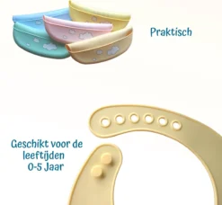 Bavoir En Siliconen Flouer Avec Plateau 2 Pièces Avec Autocollant Bébé à Bord - Bavoir - Bavoirs Bébé - Bavoir - Bavoirs Bébé - Sans BPA - Jaune Et Blauw -Bébé Soldes Boutique 1200x1109 6
