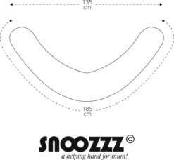 Coussin D'allaitement Snoozzz XL Coussin De Maternité Avec Housse Lavable Blue Dots - 185 Cm -Bébé Soldes Boutique 1200x1110 8