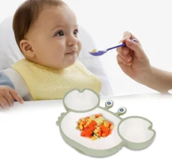 Assiette Bébé En Siliconen Avec Ventouse | Plaque Incassable Avec Compartiments | Assiette Plate Assiette Pour Enfants Adaptée Aux Tout-petits Et Aux Enfants D'âge Préscolaire - Rose -Bébé Soldes Boutique 1200x1111 2