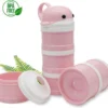 Tour De Traite Pink Dolphin | Boîte De Dosage De Lait En Poudre | Format à Emporter | Tour De Lait En Poudre | Cadeau De Naissance| Bébé | Bouteille Doseuse | Plateaux De Rangement Aliments Pour Bébés