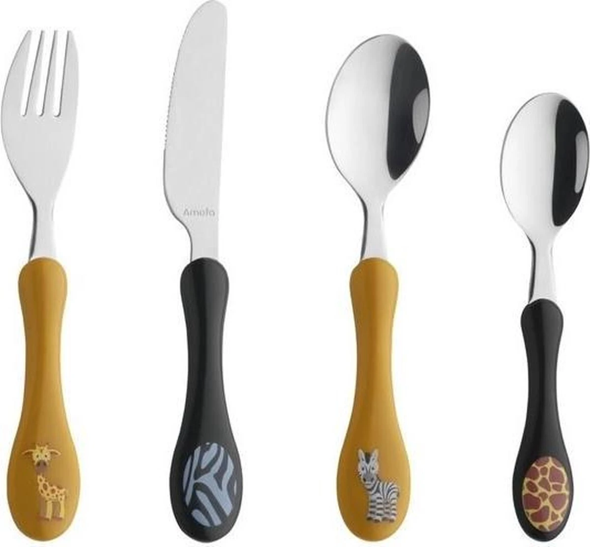 Couverts Amefa Kids Les Couverts Pour Enfants GIRAFFE-ZEBRA 4-pièces 1 Couverts Amefa Kids Les Couverts Pour Enfants GIRAFFE-ZEBRA 4-pièces