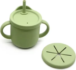 Neuf - Vaisselle En Silicone Pour Bébé - Antidérapante - Vert - Cadeau De Maternité - Coffret Cadeau - Couverts Pour Enfants - Sans BPA -Bébé Soldes Boutique 1200x1112 20