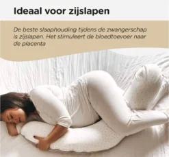 Oreiller De Grossesse Snoozzz Oreiller De Corps Oreiller De Sommeil Latéral - Avec Housse Amovible Douce - 185 Cm - Bleu Bébé -Bébé Soldes Boutique 1200x1112 6