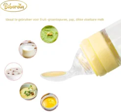 Anneau De Dentition Et Biberon Avec Cuillère - Couverts Bébé / Couverts Pour Enfants - Cadeau De Maternité - Baby Shower - Jaune -Bébé Soldes Boutique 1200x1113 6