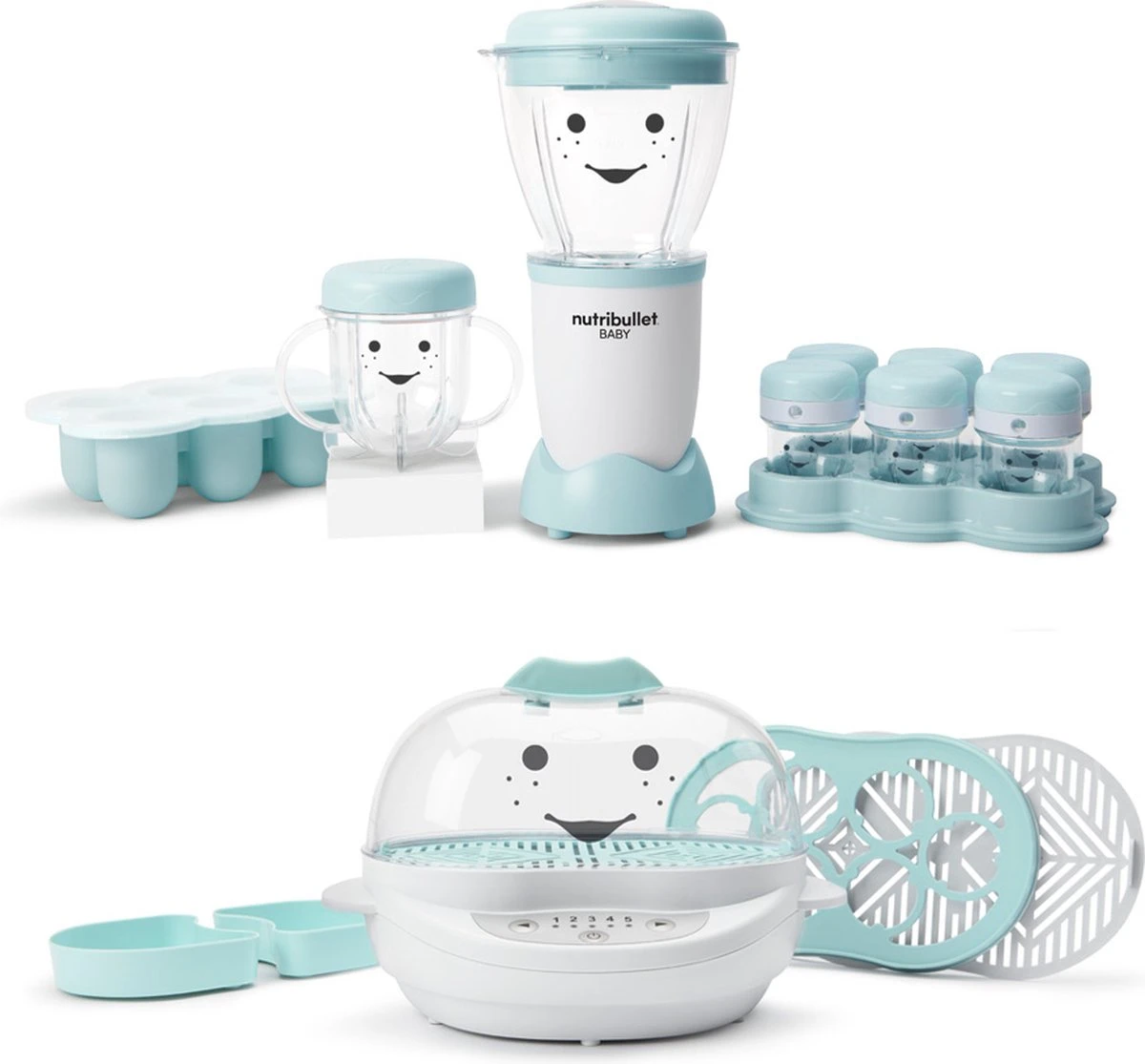 Nutribullet Bébé Bundle - Blender Et Cuiseur Vapeur Pour Bébés - Mélanger, Cuire à La Vapeur, Stériliser, Réduire En Purée, Décongeler Et Conserver Les Aliments 7 Nutribullet Bébé Bundle - Blender Et Cuiseur Vapeur Pour Bébés - Mélanger, Cuire à La Vapeur, Stériliser, Réduire En Purée, Décongeler Et Conserver Les Aliments – Image 7