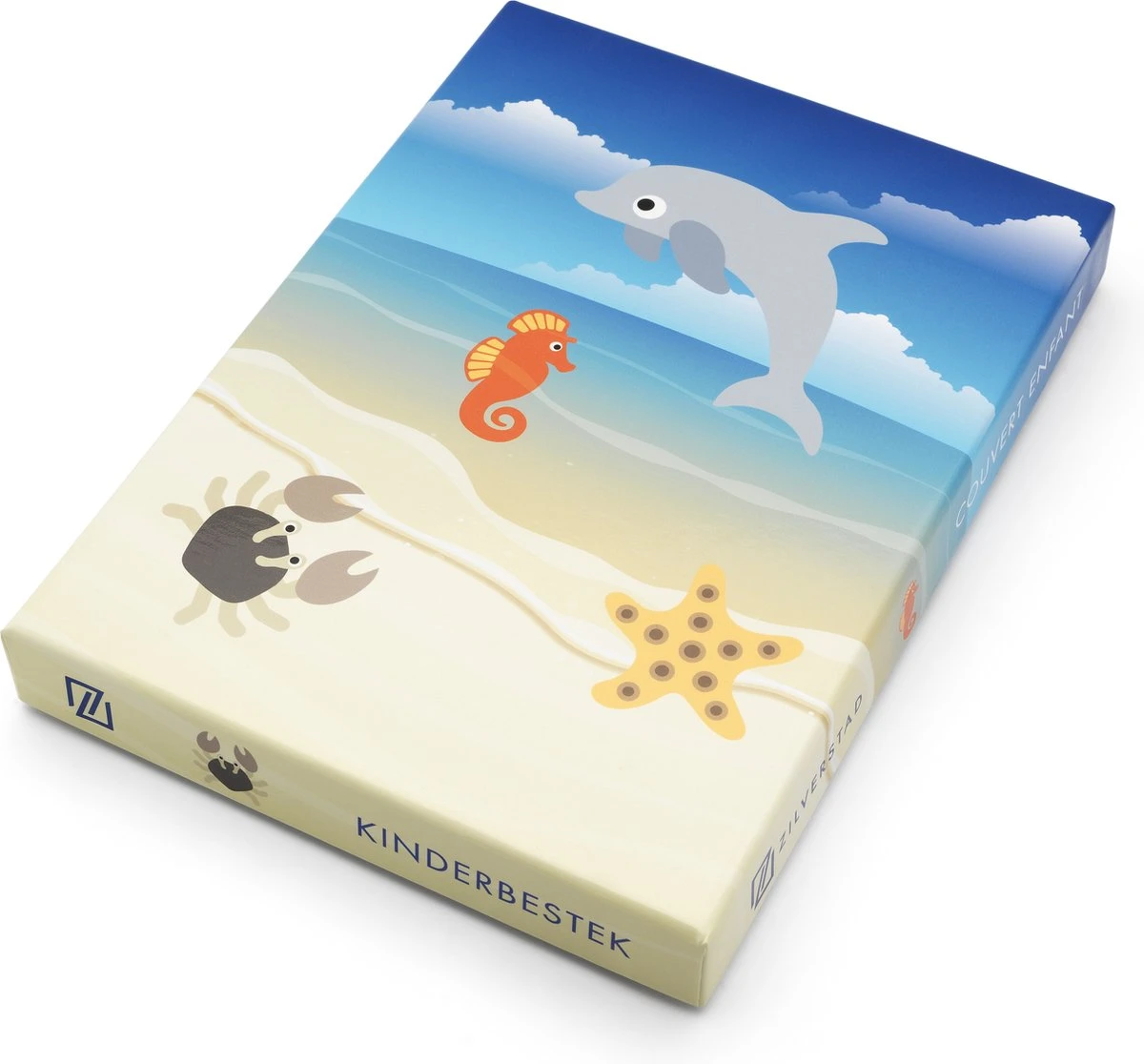 Zilverstad - Couverts Pour Enfants 4 Pièces Animaux Aquatiques Marins En Acier Inoxydable 4 Zilverstad - Couverts Pour Enfants 4 Pièces Animaux Aquatiques Marins En Acier Inoxydable – Image 4