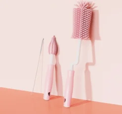 Brosse à Bouteilles Brosse à Bouteille Rose Nettoyant Pour Bouteille Nettoyant Pour Bouteille Silicone