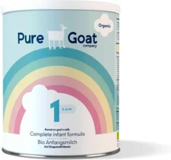 Pure Goat Company - Formule Complète Pour Nourrissons 1 - Formule Bio En Bouteille à Base De Lait De Chèvre Entier - 800 Grammes -Bébé Soldes Boutique 1200x1123
