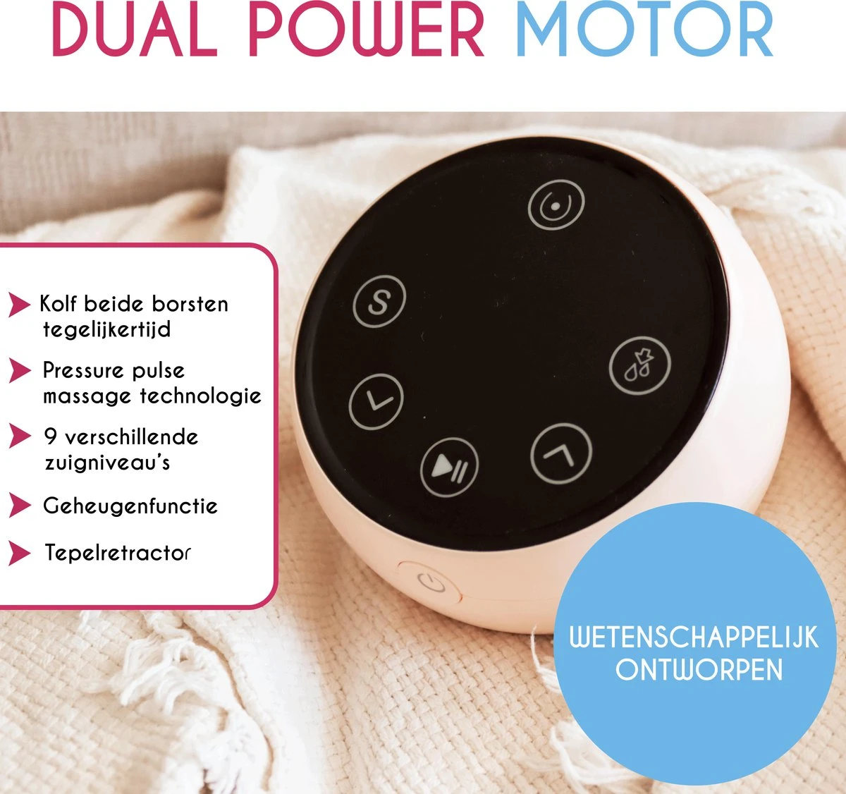 NurtureGoods Dual Efficace - Smart 3.0 - Tire-lait électrique Double Rechargeable - Comprend Un Biberon 2x180 Ml, Un Journal De Pompe Et Une Tétine 14 NurtureGoods Dual Efficace - Smart 3.0 - Tire-lait électrique Double Rechargeable - Comprend Un Biberon 2x180 Ml, Un Journal De Pompe Et Une Tétine – Image 14