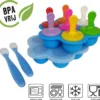 Southland Contenants De Stockage Des Aliments Pour Bébés Avec Cuillères En Silicone – Sans BPA – Plateau De Congélation Pour Bébé – Préserver Le Lait Maternel – Bâtons De Popsicle