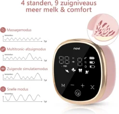 Tire-lait électrique Double NCVI - Tire-lait Double Portable - Avec 4 Tailles De Brides - Affichage LED à écran Tactile Digital - 4 Positions Et 9 Niveaux - Avec 10 Sachets De Stockage De Lait Maternel -Bébé Soldes Boutique 1200x1140 2