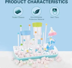 Porte-bouteilles Bébé -égouttoir à Biberons Séchoir à Bouteilles Séchoir à Bouteilles Pour Biberons, Séchoir à Biberons, Séchoir à Biberons, Accessoires Pour Biberons, Sans Bpa - (WK 02123) -Bébé Soldes Boutique 1200x1141