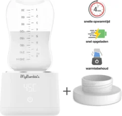 Bébé 's Bottle Warmer Pro ™ - Chauffe-biberon Portable Pour Les Déplacements - Wit - Convient Pour Bébé En Route , Olababy, Haakaa & Boon