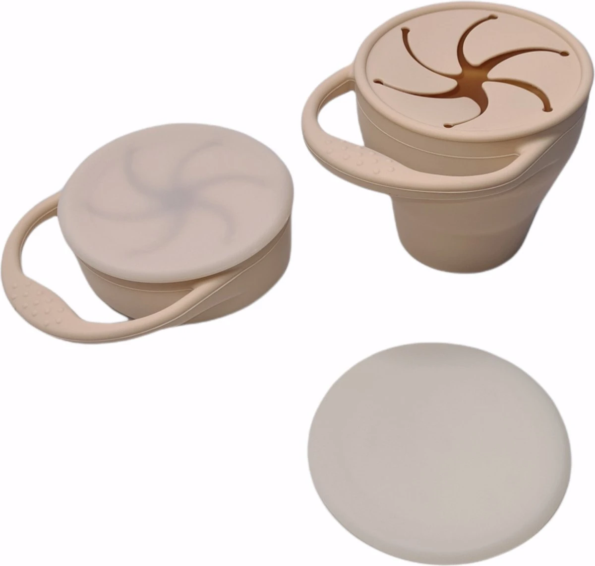 Tasse à Collation - Tasse à Collation - Pliable - Siliconen - Durable - Bébé - Tout-petit - Tout-petit - Services De Table - Ensemble De Repas Pour Bébé - Sur Le Pouce - Beige 1 Tasse à Collation - Tasse à Collation - Pliable - Siliconen - Durable - Bébé - Tout-petit - Tout-petit - Services De Table - Ensemble De Repas Pour Bébé - Sur Le Pouce - Beige