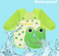 Bavoirs, 4 Bavoirs Bébé Imperméables Avec Manches, Imprimé De Bande Dessinée, Manches Longues, Manger Et Jouer, Tablier Pour Enfants D'âge -Bébé Soldes Boutique 1200x1142 16