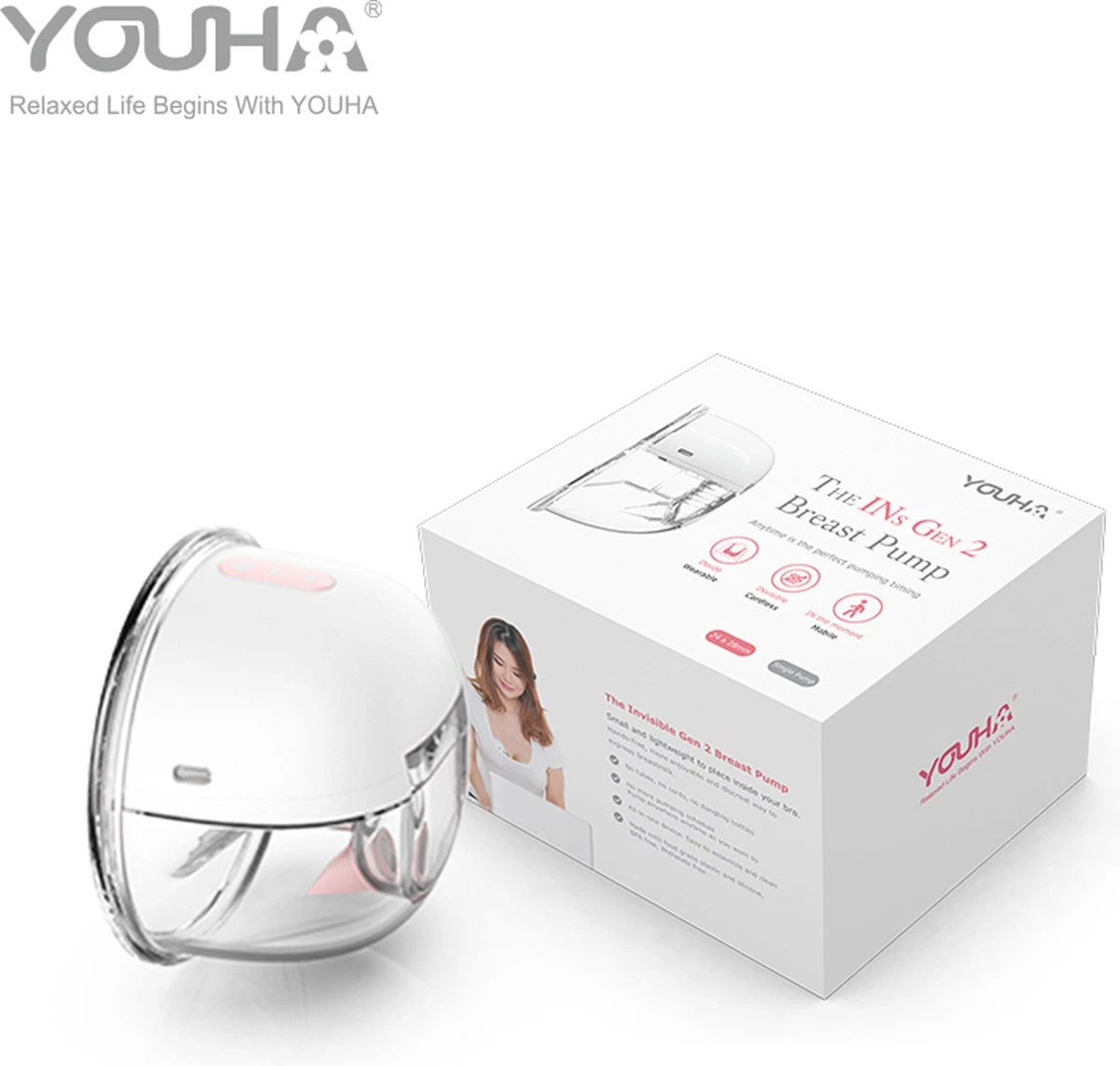 YOUHA The Ins GEN 2 - Tire-lait Simple Tailles 24MM Et 28MM - Tire-lait Portable - Tire-lait Sans Fil - Sans BPA - Pompes Mains Libres 9 YOUHA The Ins GEN 2 - Tire-lait Simple Tailles 24MM Et 28MM - Tire-lait Portable - Tire-lait Sans Fil - Sans BPA - Pompes Mains Libres – Image 9