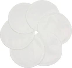 Coussinets D'allaitement Lavables ImseVimse - 100% Coton Biologique - Restent Au Sec - 3 Paires - Wit