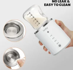 Chauffe-biberon Portable Bioby - Chauffe-biberon - Chauffe-lait Rechargeable Avec 2 Adaptateurs De Biberon - Chauffage Lait Maternel/ Water - Réglages De Température Multiples -Bébé Soldes Boutique 1200x1150
