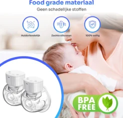 Vendeurs Certifiés® - Électrique - Tire-lait Sans Fil - Tire-lait Mains Libres - Portable - Pompage Facile - Pompe Moderne - Sans BPA - 150 Ml -Bébé Soldes Boutique 1200x1152 2