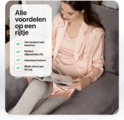 Tavaro Oreiller De Maternité XXL - Blauw Aqua - Oreiller De Corps - Oreiller De Couchage Latéral - Housse Lavable - 140 X 80 CM - Forme En U - -Bébé Soldes Boutique 1200x1156 8