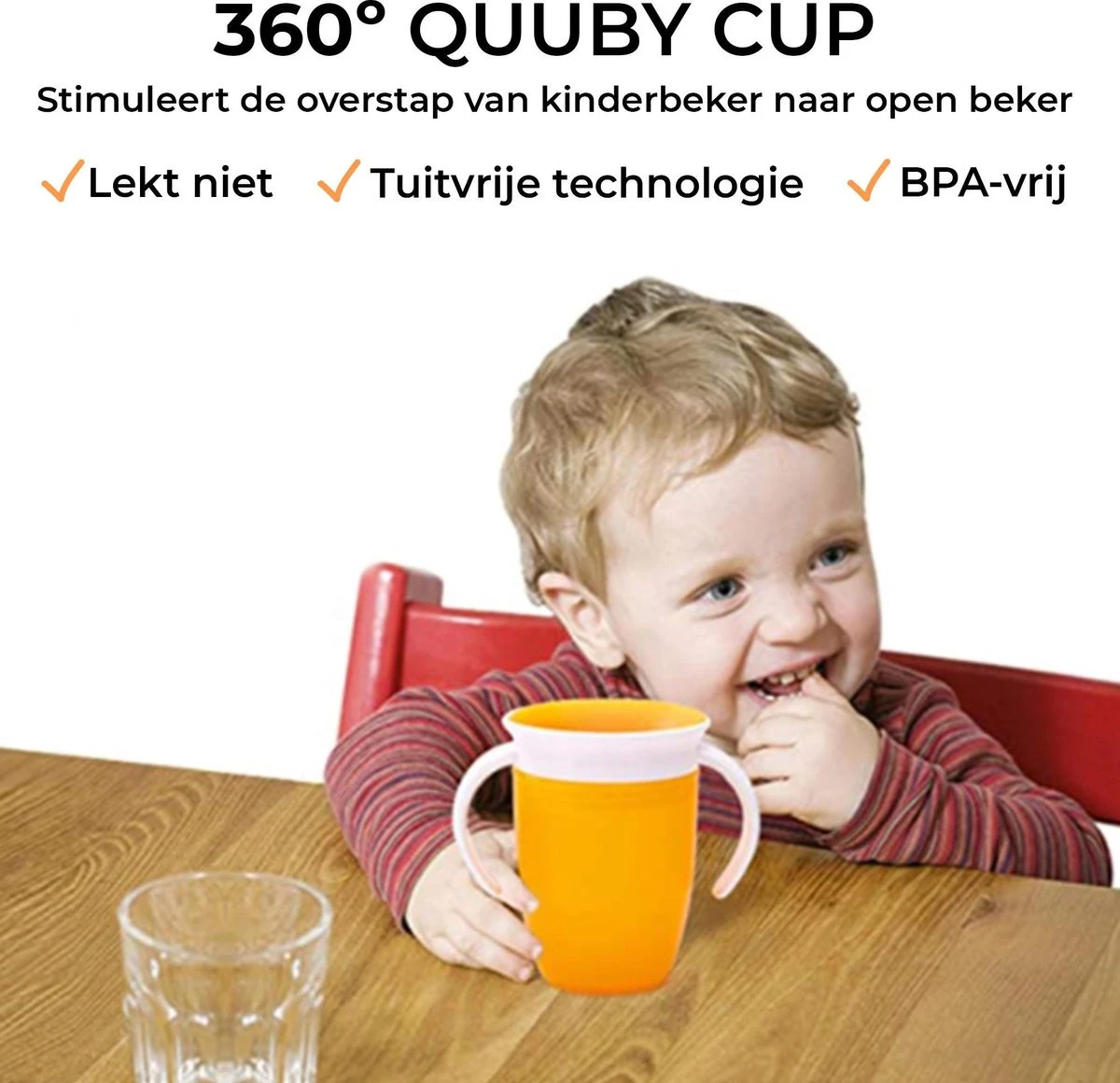 Deryan Luxury Quuby Drinking Cup 360 Trainer - Gobelet D'entraînement - Gobelet Anti-éclaboussures - Citron 6 Deryan Luxury Quuby Drinking Cup 360 Trainer - Gobelet D'entraînement - Gobelet Anti-éclaboussures - Citron – Image 6