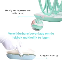 Support De Séchage Pour Biberon - Egouttoir Pour Biberon - Support De Séchage Pour Biberon - Egouttoir Avec Bac D'égouttement - Support De Séchage Pour Biberon - Menthe -Bébé Soldes Boutique 1200x1164