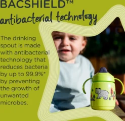 Gobelet Tommee Tippee Superstar Sippee - Avec Bec Souple - Avec Intellivalve - Technologie Antibactérienne BACSHIELD - Dès 6 Mois -300 Ml - Rouge -Bébé Soldes Boutique 1200x1166 8