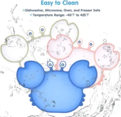 Assiette Bébé En Siliconen Avec Ventouse | Plaque Incassable Avec Compartiments | Assiette Plate Assiette Pour Enfants Adaptée Aux Tout-petits Et Aux Enfants D'âge Préscolaire - Rose -Bébé Soldes Boutique 1200x1167 9