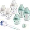 Tommee Tippee Closer To Nature Biberon Starter Set, Ventouse En Forme Naturelle Avec Valve Anti-coliques, Différentes Tailles, Vert