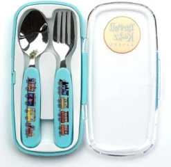 Ensemble De Couverts Pour Enfants Trains Dans Un Coffret De Rangement - Tyrrell Katz