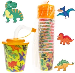 Decopatent® 12 PCS DINOSAUR 3D Gobelet Avec Paille Et Couvercle - 250ML - Gobelets En Plastique Dino - Fête D'Enfants - Gobelets D'Anniversaire D'Enfants - Friandise - Cadeaux à Distribuer 10 Decopatent® 12 PCS DINOSAUR 3D Gobelet Avec Paille Et Couvercle - 250ML - Gobelets En Plastique Dino - Fête D'Enfants - Gobelets D'Anniversaire D'Enfants - Friandise - Cadeaux à Distribuer -Bébé Soldes Boutique 1200x1170 3