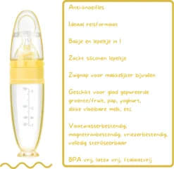 Anneau De Dentition Et Biberon Avec Cuillère - Couverts Bébé / Couverts Pour Enfants - Cadeau De Maternité - Baby Shower - Jaune -Bébé Soldes Boutique 1200x1170 6