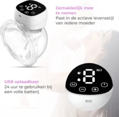 The Life Style Goods - Tire-lait électrique Portable - Comprend Un Stockage De Lait - 180 Ml - Rechargeable - Tire-lait Manuel - Dispositifs De Pompage - Allaitement - 27 Positions - Sans BPA -Bébé Soldes Boutique 1200x1171 4