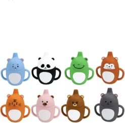 Gobelet Pour Enfant - Forme Animal - Réutilisable - 200ml - Silicone - Bambin - Bambin - Bébé - Chat Orange -Bébé Soldes Boutique 1200x1180 10