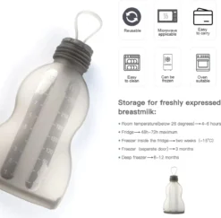 Pure Moms - Sacs De Conservation Pour Lait Maternel - Biberons - Réutilisables - 4 Pièces - Biberons Allaitement 260 ML - En Déplacement - Sans BPA 18 Pure Moms - Sacs De Conservation Pour Lait Maternel - Biberons - Réutilisables - 4 Pièces - Biberons Allaitement 260 ML - En Déplacement - Sans BPA -Bébé Soldes Boutique 1200x1181 4